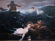 Arnold Bocklin The Waves (mk09) oil painting on canvas
